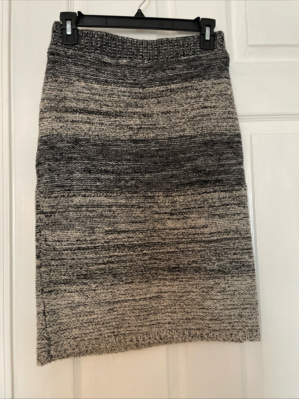 Maeve Marled Gray Sweater Pencil Skirt